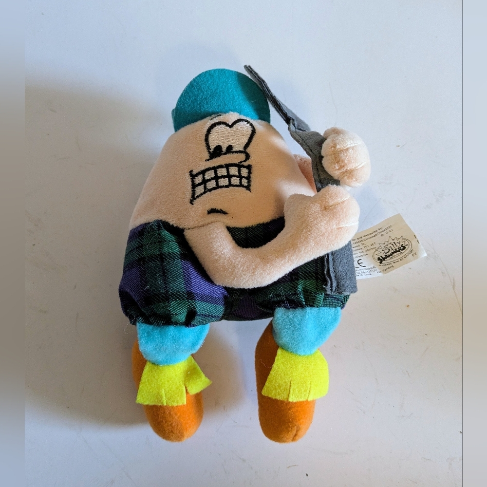 Silly Slammer Talking Golfer Plush Bean Bag Toy 7" Height 4" Width